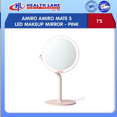 (EAST MALAYSIA) AMIRO AMIRO MATE S LED MAKEUP MIRROR - PINK